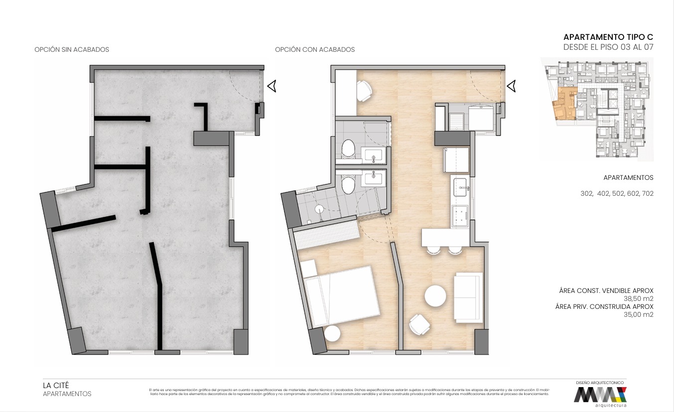 Apartaestudio Tipo A1